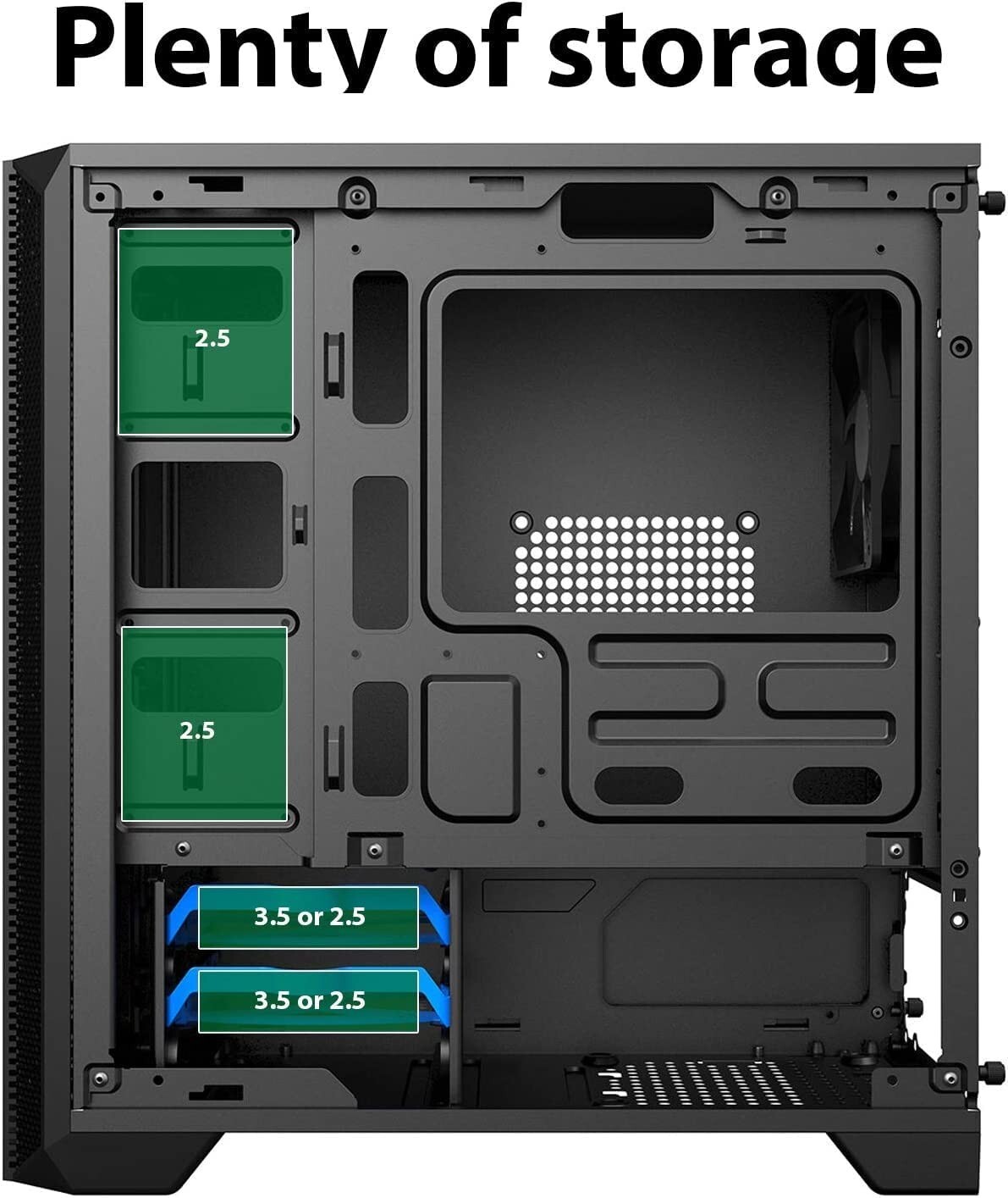 PC Computer Office Case MATX iONZ KZ30 Quiet Silent Sound Dampening