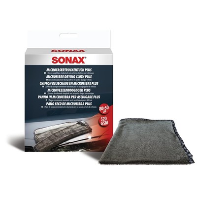 SONAX Large Thick Microfiber Drying Cloth Plus -  best microfiber cloth for car