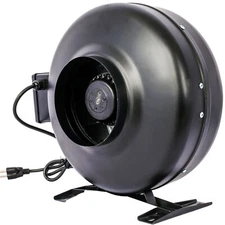 203CFM 412CFM Inline Duct Fan Vent Blower Steel Air Circulation Vent Blower