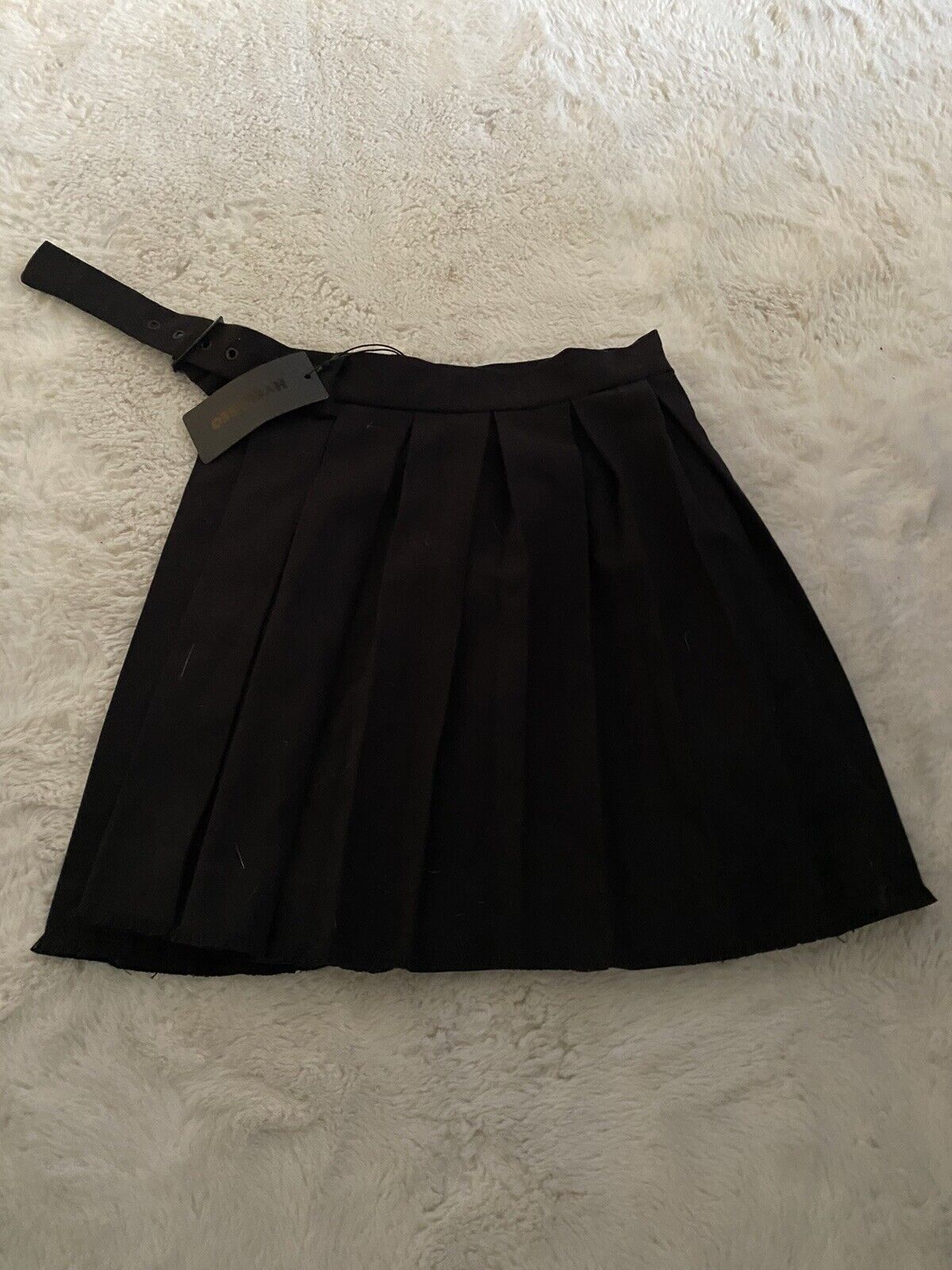 Hyein Seo SSENSE Exclusive Black Pleated Miniskirt Hyein Seo
