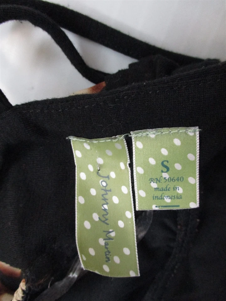 JOHNNY MARTIN Mujer Talla S Cintura Imperio Informal Rayas Marrón Solero Foto 4 de 4