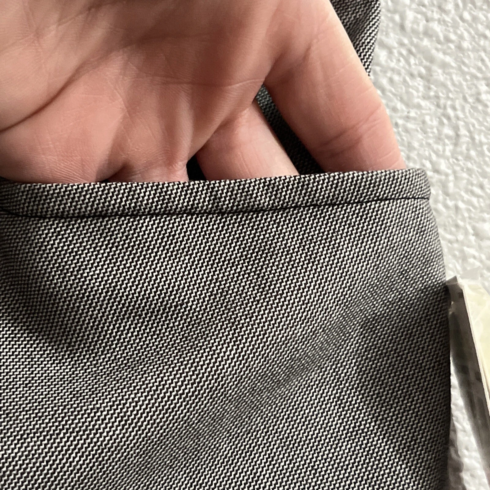 NUOVO! Pantaloni eleganti Michael Kors donna Gramercy Fit grigi taglia 10 10P nuovi con etichette