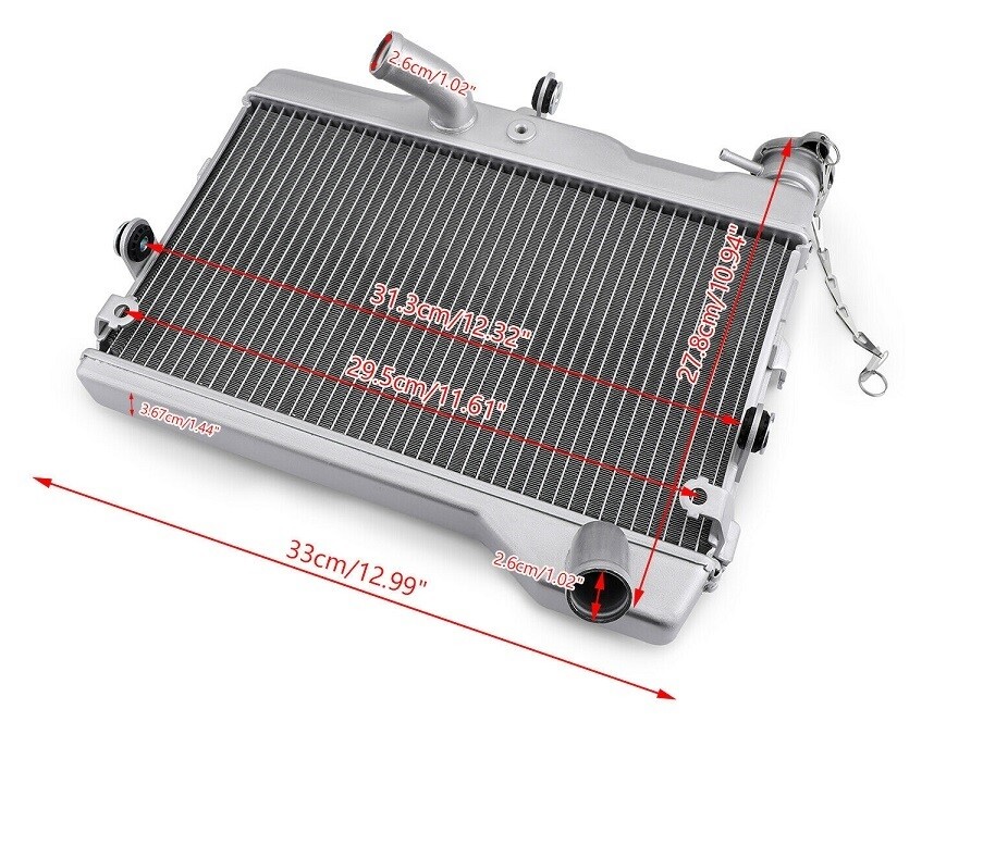 Radiateur Tracer 700 spécial Road Trip compatible millésimes 2015 jusqu'à 2020