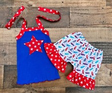 4th Of July Patriotic Little Girl Outfit