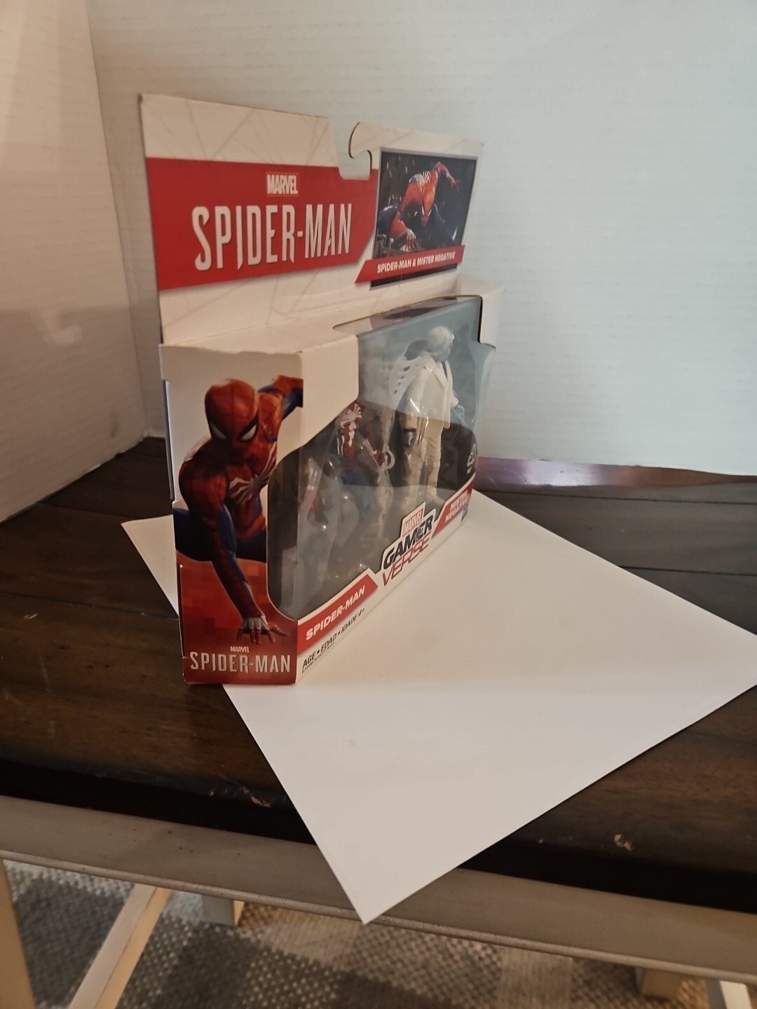 Marvel Gamerverse Spider-Man vs Mr. Negative 3.75 Inch Action Figures.   BoxE5