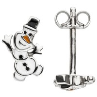 "Jobo \"53348\" Kinder Ohrstecker Schneemann 925 Sterling Silber Kinder-Ohrringe"
