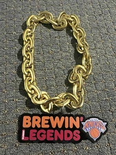 New York Knicks Dunkin Donuts Brewin' Legends Chain NBA Necklace Playoffs NYC