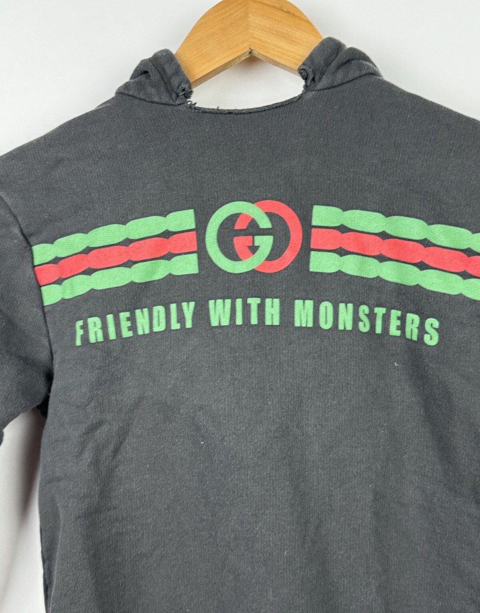GUCCI MONSTER Tシャツ ネイビー クリーム GUCCI MONSTER Tシャツ ネイビー クリーム