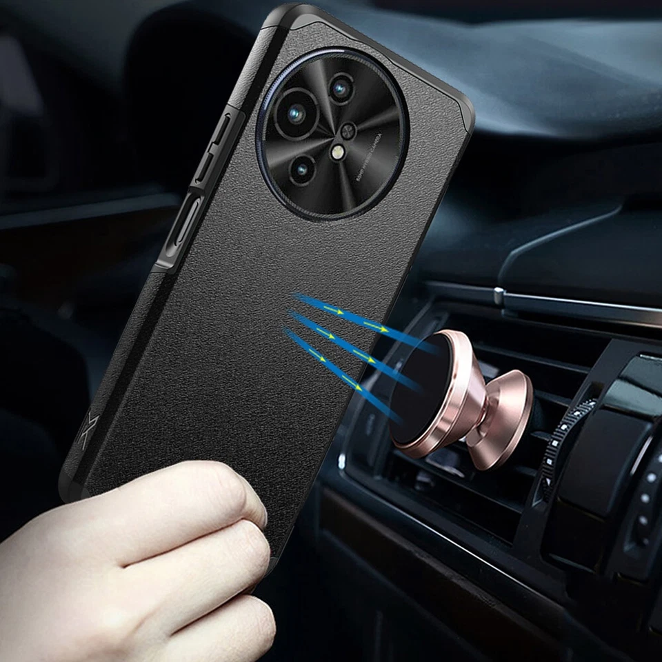 For TCL 50 XL 5G Case Mount Friendly Hard Dual Layer Hybrid Cover+Tempered Glass - Image 2 of 4