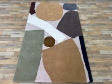 Rug Hand-Tufted design handmade multicolor Nz Wool Area Rug Living Room office r