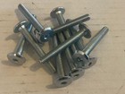 105111 X 10 IKEA Hex Head Bolt/ Screw (M6). 74mm in Length, silver