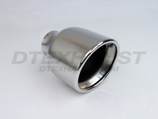 Dt-24131 Double Wall Roll Stainless Exhaust Tip 2.25 In 4 Out 6.125 Long Dt-24131 Double Wall Roll Stainless Exhaust Tip 2.25 In 4 Out 6.125 Long