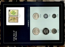 Coin Sets of All Nations Jamaica w/card 1973-1984 UNC All FM (M) or (U) Low Mint