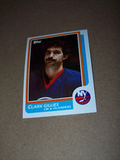 1986-87 Topps NHL Hockey HOF Clark Gillies card #141 high grade