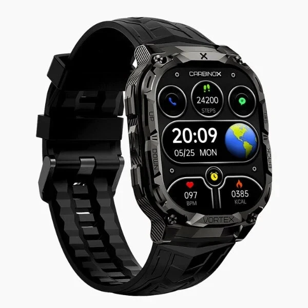 CARBINOX " VORTEX " Tactical Military Smartwatch IP69K Shock &Waterproof - NEW
