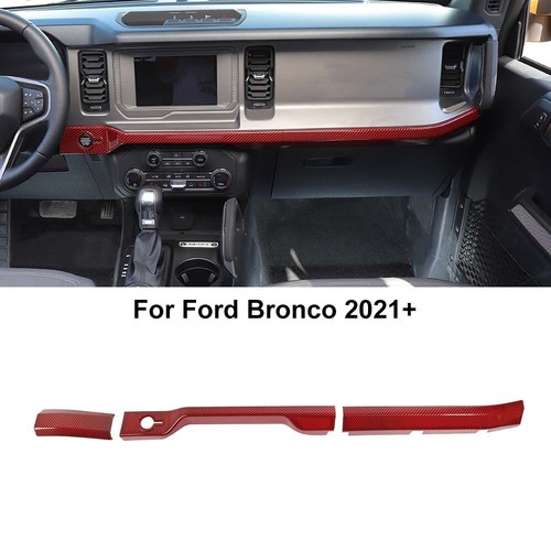 💥Carbon Fiber Center Console Dashboard Panel Cover Trim Kit For Ford F150 09-14