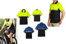 MEN'S LIGHTWEIGHT PERFORMANCE, HI VIS REFLECTIVE POLO, SHORT SLEEVE, XS-4XL