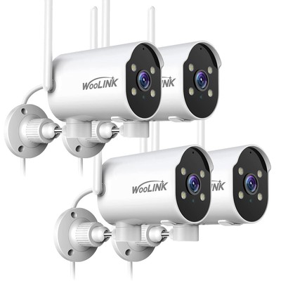 2Pack Solar Camera Wireless Security Camera System Wi-Fi Audio Battery Camera