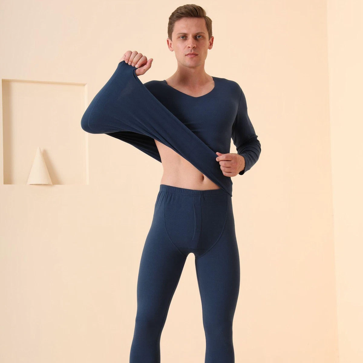 Thermal Underwear Set for Men Winter Cold Weather Gear Base layer for Skiing