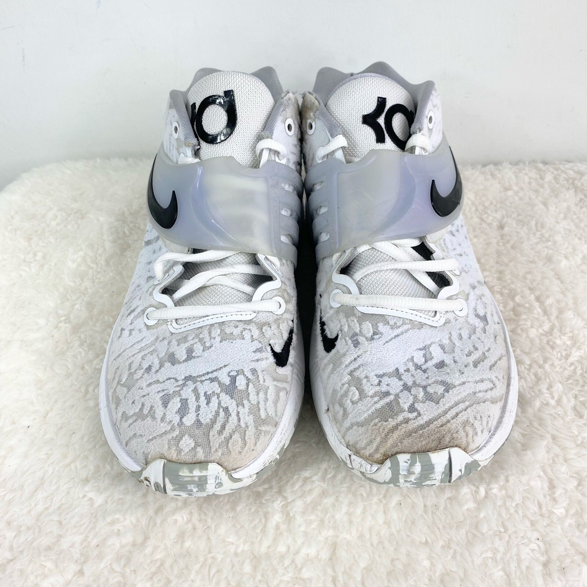 Nike KD 14 'Home' White Wolf Grey CW3935-100 Men's Sz 8