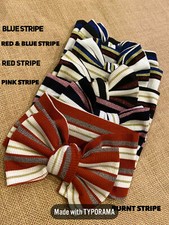 Baby and Toddler Striped Bow Headband