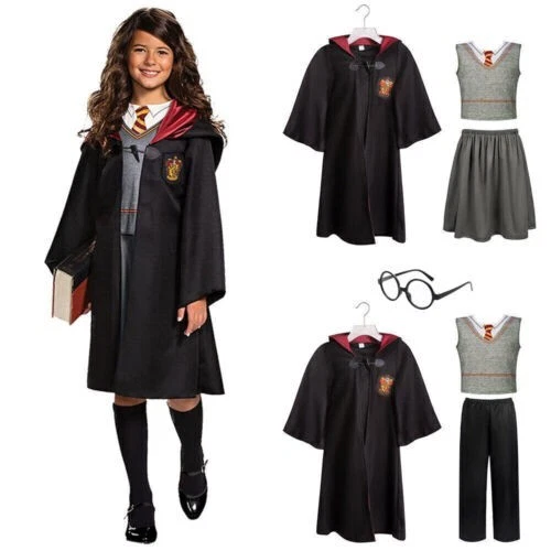 Disfraz Cosplay Harry Potter Hermione Granger Gryffindor Uniforme Niño Niño Niña Foto 4 de 4