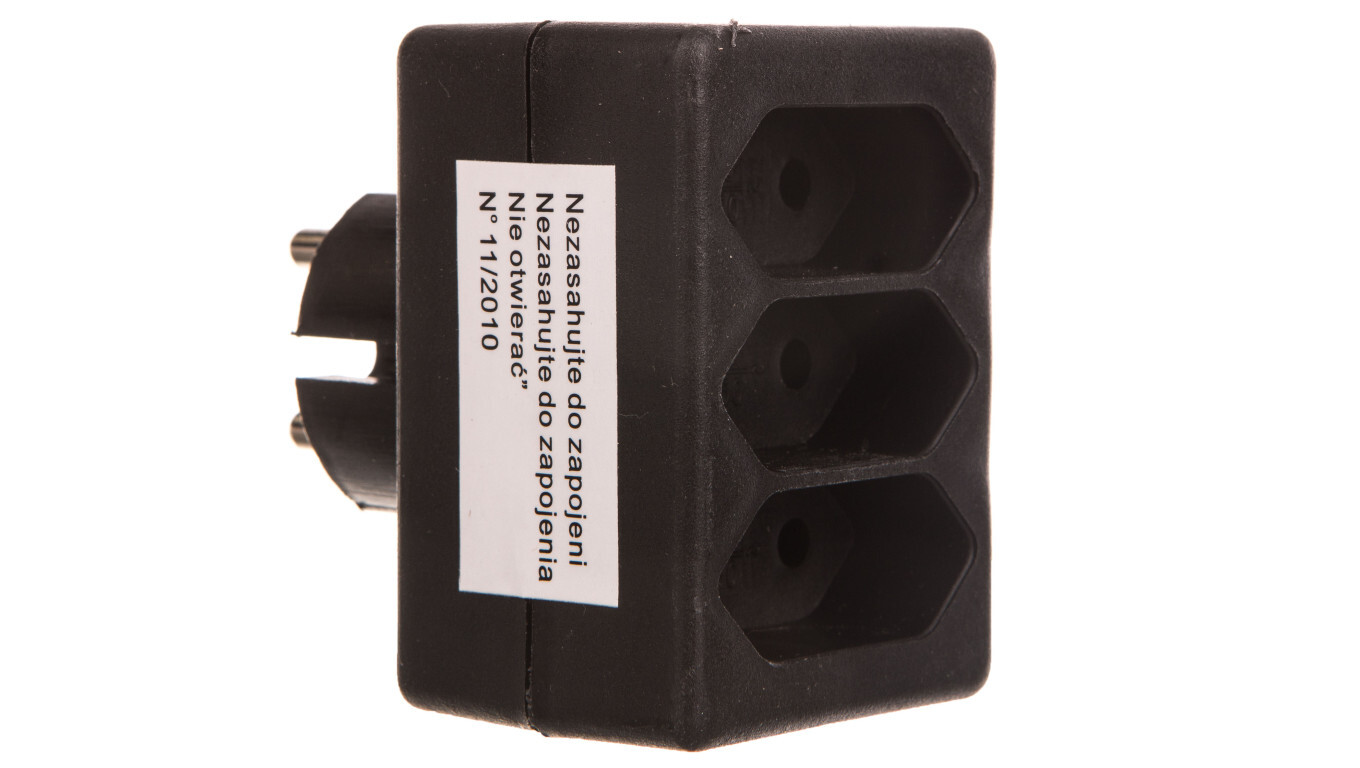 3-socket plug splitter b/u EURO R-3PC /T2UK