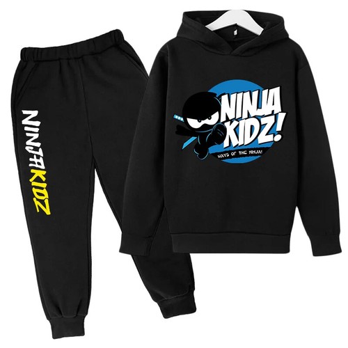 Ninja kidz hoodie Ninja Boy top and sports ankle sweatpants suit X'mas gift - Picture 21 of 38