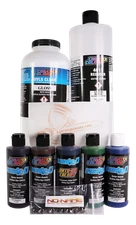 Createx 4oz Candy2o Most Popular Paint Set with Reducer and 4050+BONUS