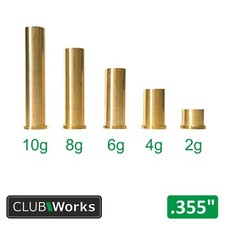 Brass shaft tip swing weights - For steel iron shafts .355" & steel wood shafts