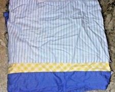 Lambs and Ivy Whales Tail Crib Skirt Fish Sea Creatures Blue Striped Nursery