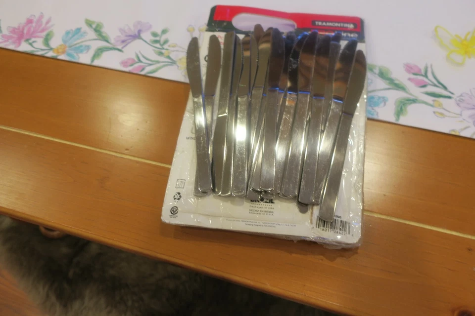 Cuchillos de cena 32 total acero inoxidable Tramontina Pro-line grado comercial 8" L Foto 3 de 4