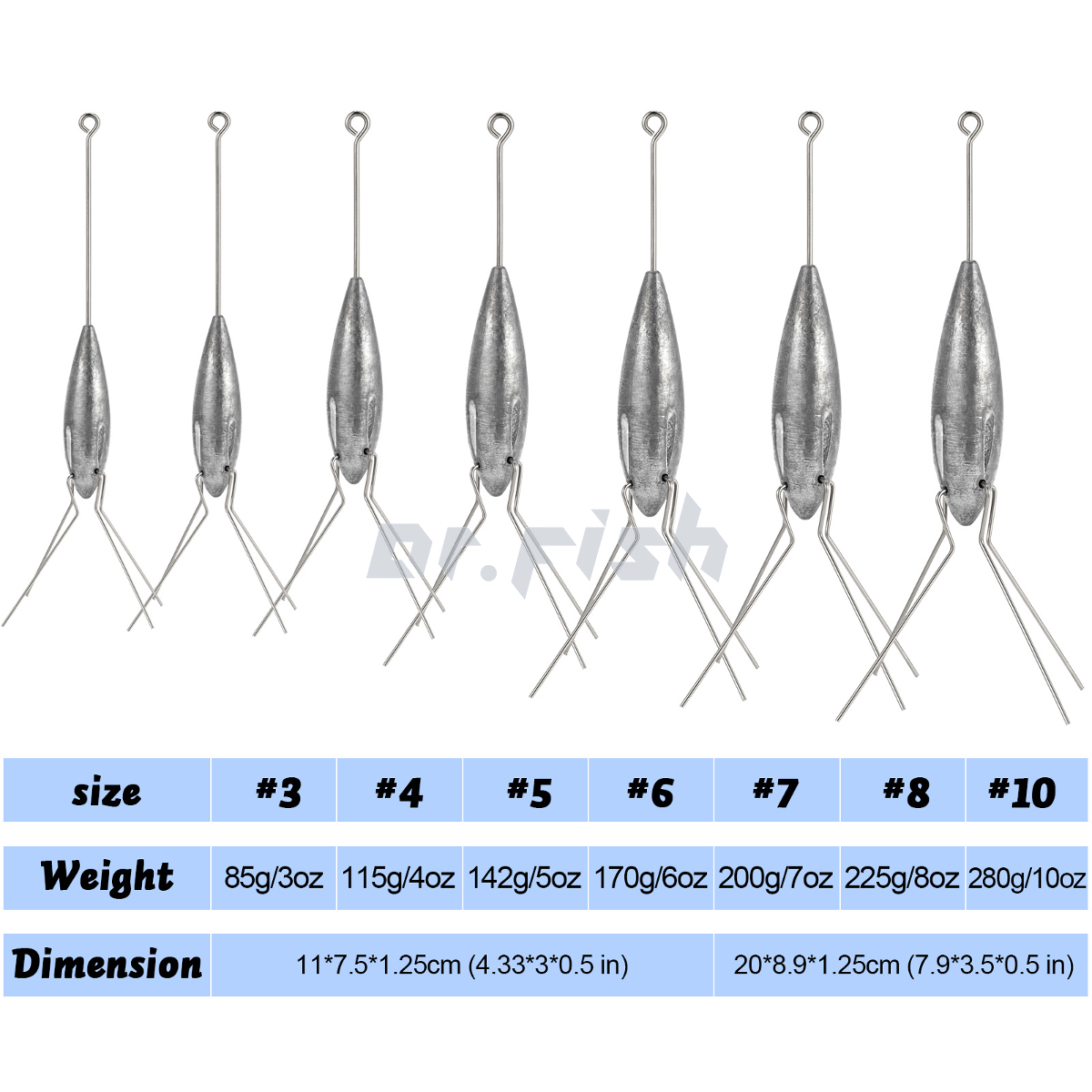 Split Shot Fishing Weights Sputnik Surf Fishing Weights Spider