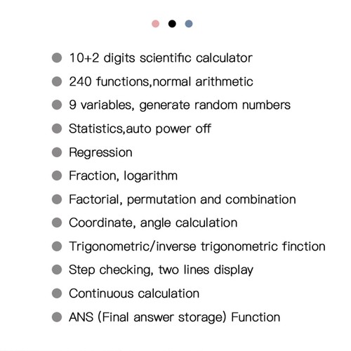 Student Office Multifunction Universal Scientific Calculator Mathematics W UK7 - Picture 9 of 10