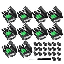 YIOVVOM DB9 Breakout Connector, Female 9 pin RS232 10 PCS Adapter