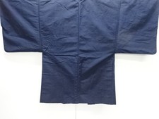 7746948: JAPANESE KIMONO / ANTIQUE MENS HAORI / SILK / TSUMUGI