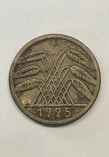 1925 “E” Germany - Weimar 5 Reichspfennig Coin