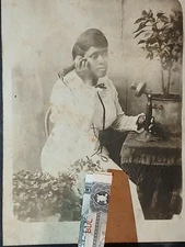 Antique African American Cabinet * Beautiful Colored Female* ILL CALL U IN 2025