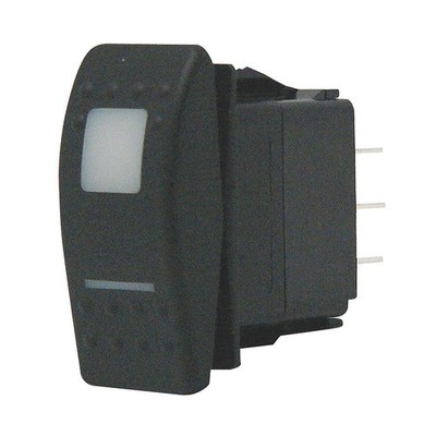 CARLING TECHNOLOGIES V6D1D66B-ASC00-000 LightdRockSwtch,Incandsnt,Red,On/Off/On