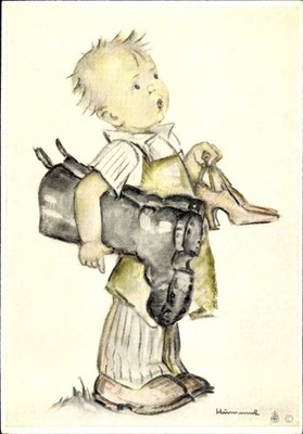 Künstler Ak Hummel, Berta, Schusterbub - 4742760