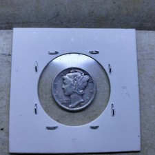 1941 US Silver Mercury One Dime Coin 0.900 Silver,