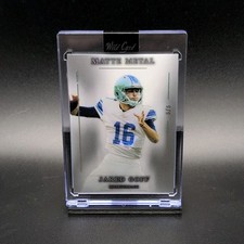 Wild Card Matte Metal Jared Goff Football Card 2026 Serial Numbered 5/5
