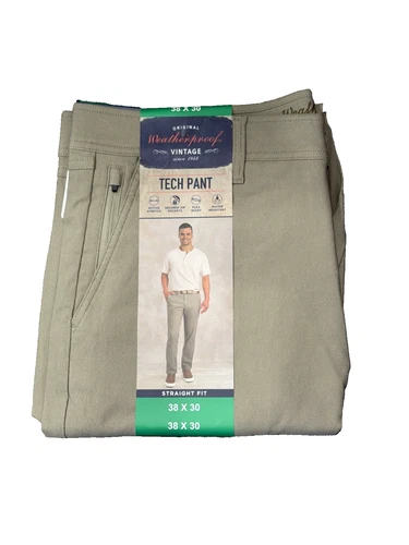 NWT Weatherproof Vintage Men’s Tech Pant 38X30 - product listing photo