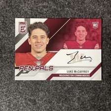 2024 Panini Donruss Elite - Pen Pals Luke McCaffrey #PAL-LMC (AU, RC)