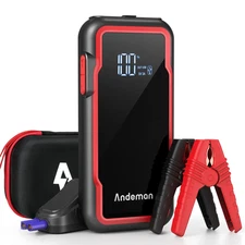 Car Jump Starter, 3000A Peak 20000mAh Battery Audew Andeman Jump Starter 12V