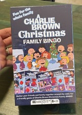 Charlie Brown Christmas Family Bingo Game Gift Kids Fun Snoopy Peanuts - NEW