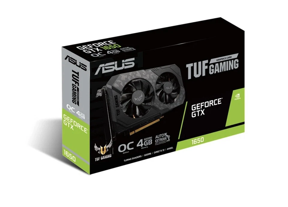ASUS TUF Gaming GeForce GTX 1650 OC Edition 4GB GDDR6 Video Card NEW SEALED - Image 3 of 4