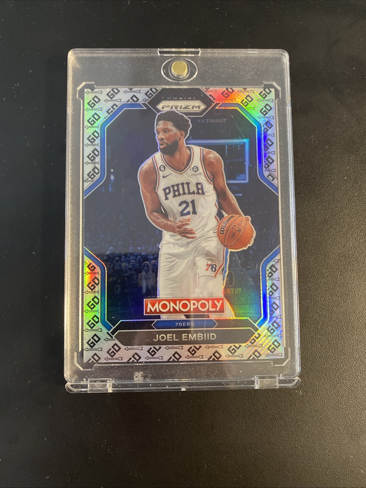 2023 Panini Prizm Monopoly - Joel Embiid #69 Go Space Prizm SP