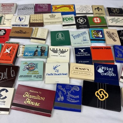 50 Vintage Matches Matchbook Illinois & Other U.S. States Some Unstruck