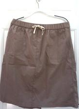 Pact XL Casual Utility Knee-Length Skirt Beig...